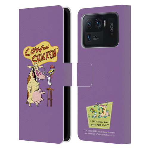 Cow and Chicken Graphics Character Art Leather Book Wallet Case Cover For Xiaomi Mi 11 Ultra