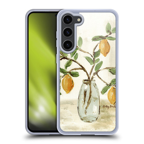 Haley Bush Floral Painting Lemon Branch Vase Soft Gel Case for Samsung Galaxy S23+ 5G