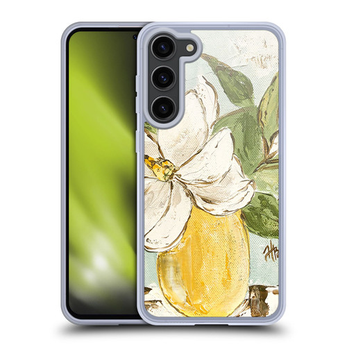 Haley Bush Floral Painting Magnolia Yellow Vase Soft Gel Case for Samsung Galaxy S23+ 5G