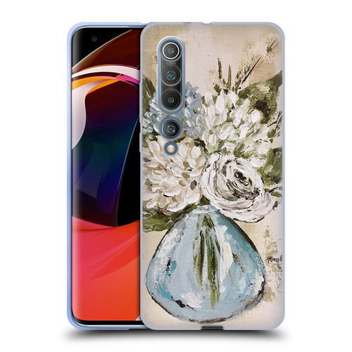 Haley Bush Floral Painting Blue And White Vase Soft Gel Case for Xiaomi Mi 10 5G / Mi 10 Pro 5G