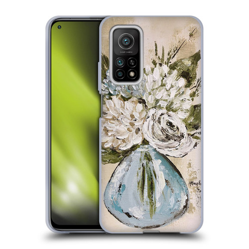 Haley Bush Floral Painting Blue And White Vase Soft Gel Case for Xiaomi Mi 10T 5G