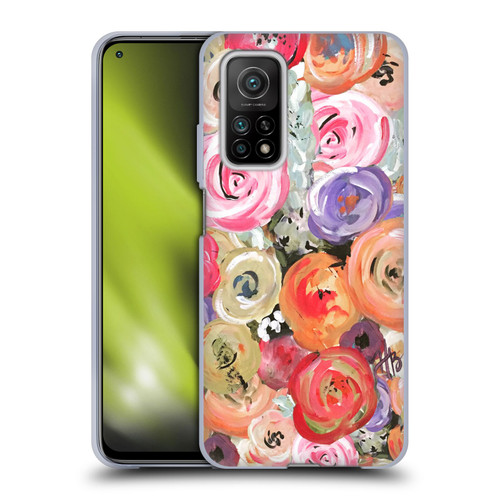 Haley Bush Floral Painting Colorful Soft Gel Case for Xiaomi Mi 10T 5G