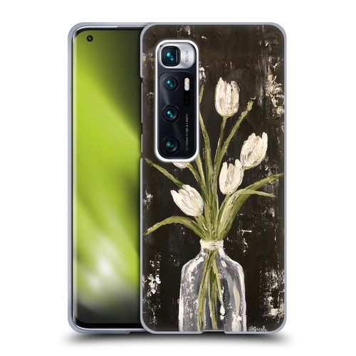 Haley Bush Floral Painting White Tulips In Glass Jar Soft Gel Case for Xiaomi Mi 10 Ultra 5G