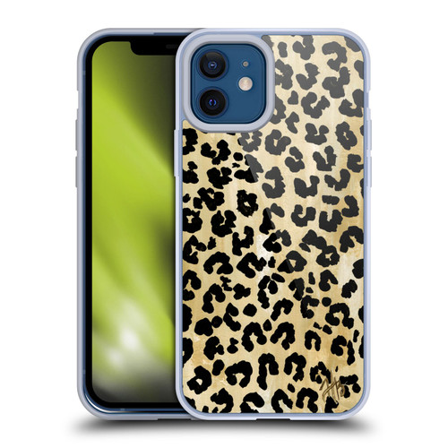 Haley Bush Pattern Painting Leopard Print Soft Gel Case for Apple iPhone 12 / iPhone 12 Pro
