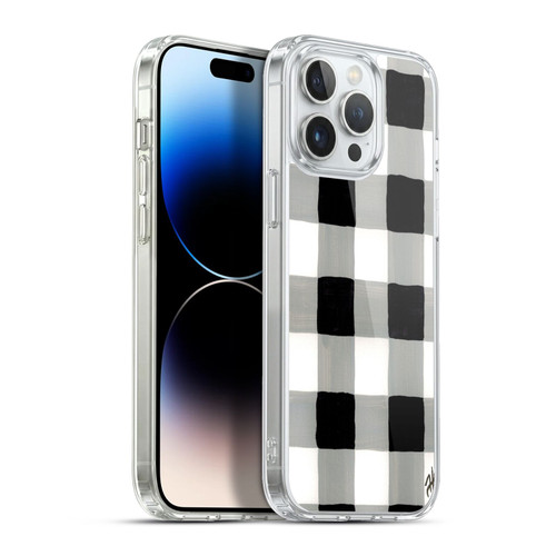 Haley Bush Pattern Painting Buffalo Check Black Soft Gel Case for Apple iPhone 13 Pro Max & MagSafe