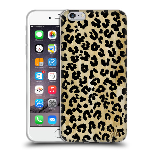 Haley Bush Pattern Painting Leopard Print Soft Gel Case for Apple iPhone 6 Plus / iPhone 6s Plus