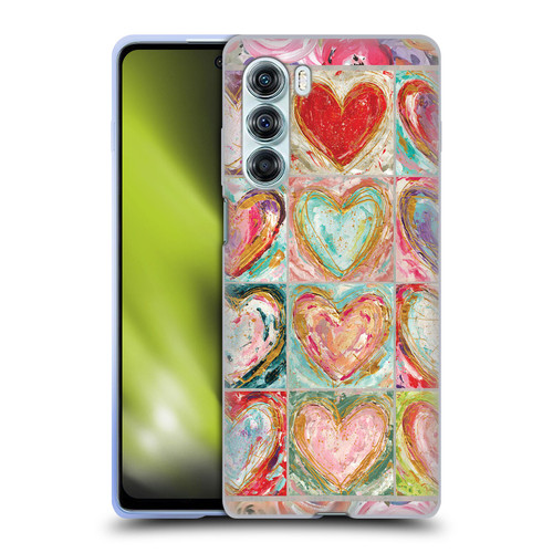 Haley Bush Pattern Painting Hearts Soft Gel Case for Motorola Edge S30 / Moto G200 5G