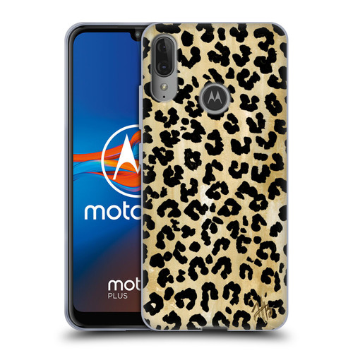 Haley Bush Pattern Painting Leopard Print Soft Gel Case for Motorola Moto E6 Plus