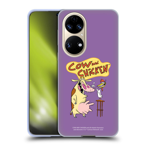 Cow and Chicken Graphics Character Art Soft Gel Case for Huawei P50