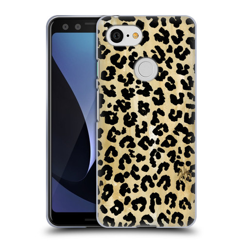 Haley Bush Pattern Painting Leopard Print Soft Gel Case for Google Pixel 3