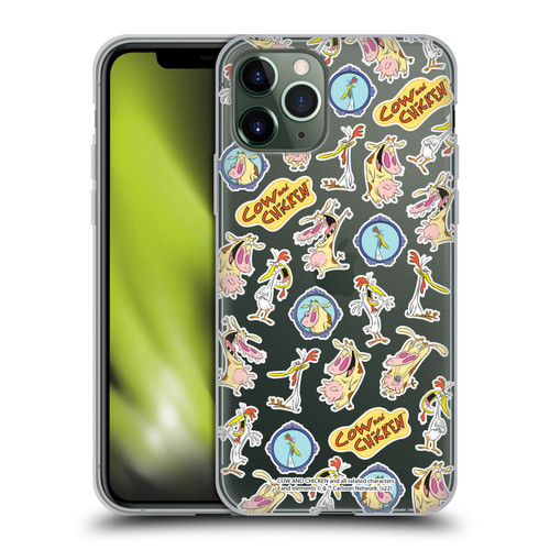 Cow and Chicken Graphics Pattern Soft Gel Case for Apple iPhone 11 Pro