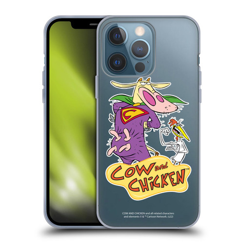 Cow and Chicken Graphics Super Cow Soft Gel Case for Apple iPhone 13 Pro