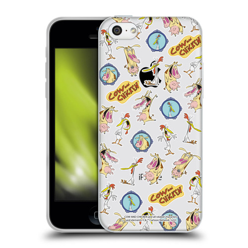 Cow and Chicken Graphics Pattern Soft Gel Case for Apple iPhone 5c