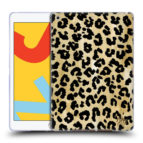 Haley Bush Pattern Painting Leopard Print Soft Gel Case for Apple iPad 10.2 2019/2020/2021