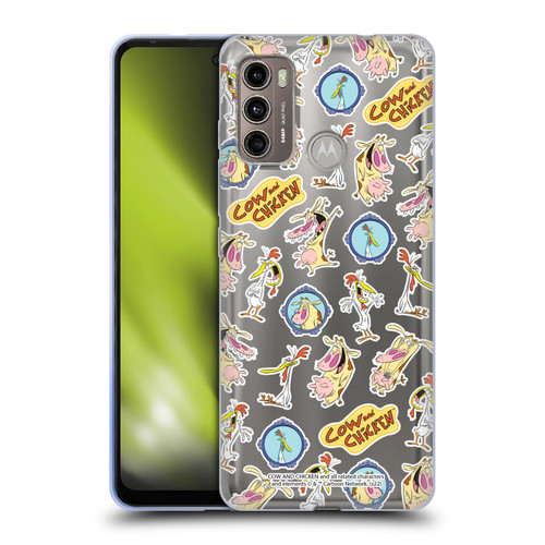 Cow and Chicken Graphics Pattern Soft Gel Case for Motorola Moto G60 / Moto G40 Fusion