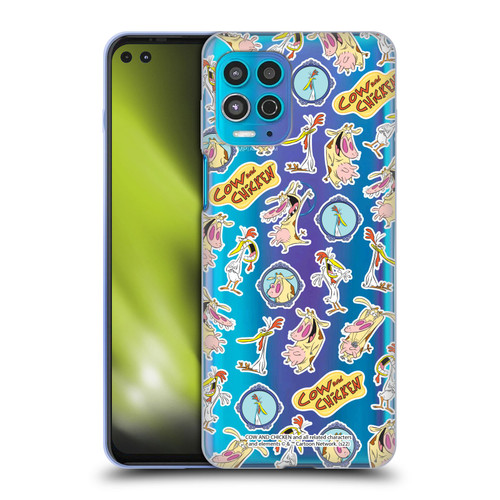 Cow and Chicken Graphics Pattern Soft Gel Case for Motorola Moto G100