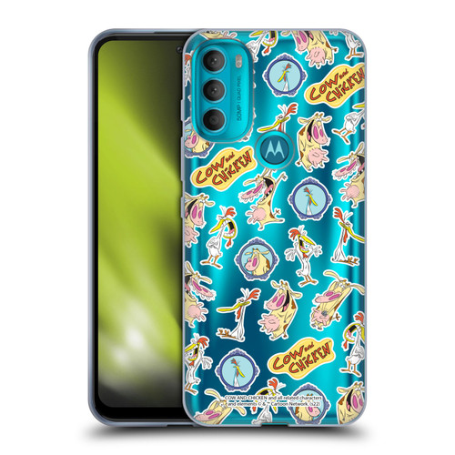 Cow and Chicken Graphics Pattern Soft Gel Case for Motorola Moto G71 5G