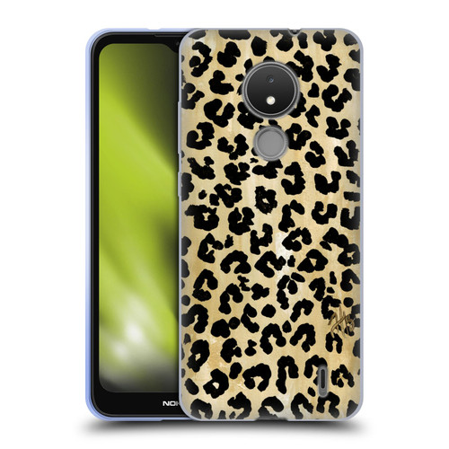 Haley Bush Pattern Painting Leopard Print Soft Gel Case for Nokia C21