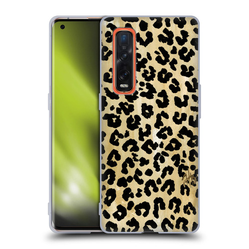 Haley Bush Pattern Painting Leopard Print Soft Gel Case for OPPO Find X2 Pro 5G