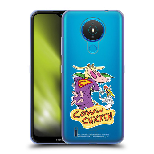 Cow and Chicken Graphics Super Cow Soft Gel Case for Nokia 1.4