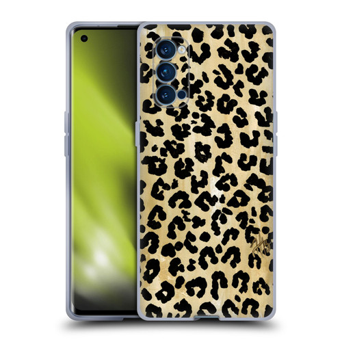 Haley Bush Pattern Painting Leopard Print Soft Gel Case for OPPO Reno 4 Pro 5G
