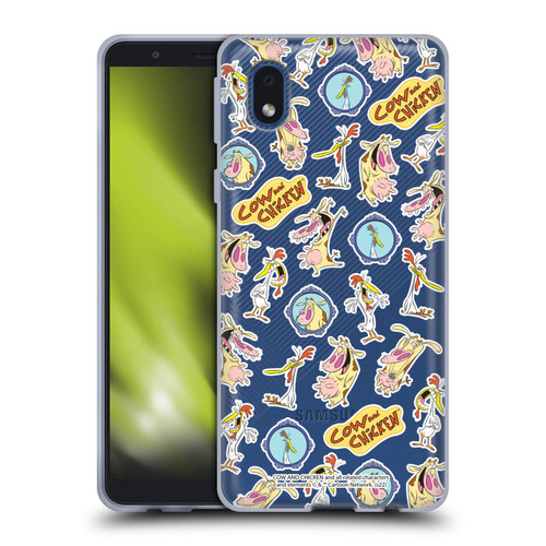 Cow and Chicken Graphics Pattern Soft Gel Case for Samsung Galaxy A01 Core (2020)