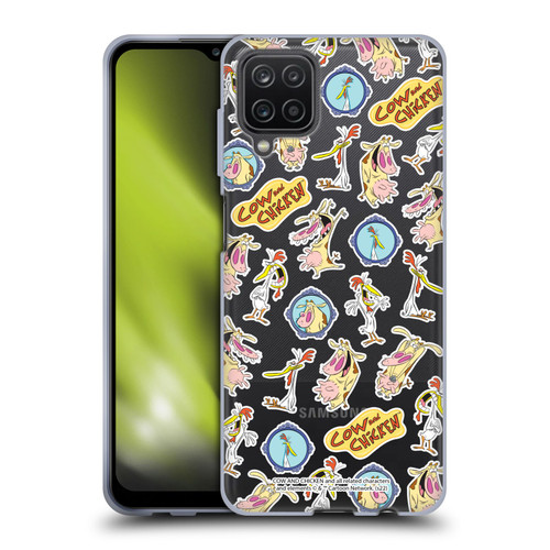 Cow and Chicken Graphics Pattern Soft Gel Case for Samsung Galaxy A12 (2020)