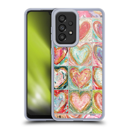 Haley Bush Pattern Painting Hearts Soft Gel Case for Samsung Galaxy A33 5G (2022)