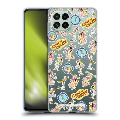Cow and Chicken Graphics Pattern Soft Gel Case for Samsung Galaxy M53 (2022)