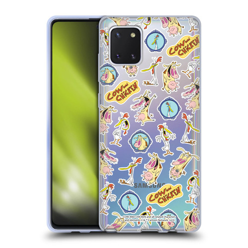 Cow and Chicken Graphics Pattern Soft Gel Case for Samsung Galaxy Note10 Lite