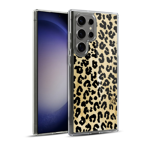 Haley Bush Pattern Painting Leopard Print Soft Gel Case for Samsung Galaxy S23 Ultra 5G & MagSafe