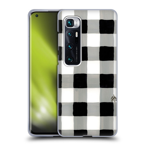 Haley Bush Pattern Painting Buffalo Check Black Soft Gel Case for Xiaomi Mi 10 Ultra 5G