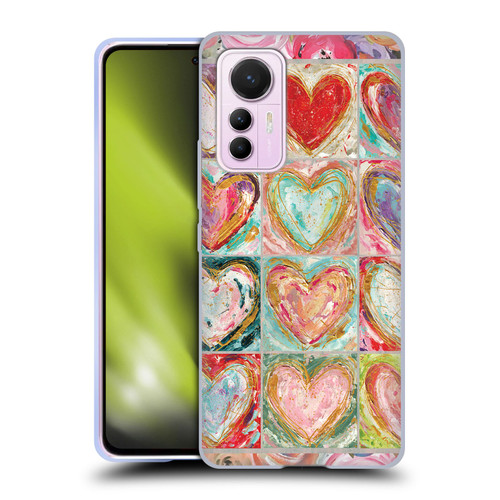 Haley Bush Pattern Painting Hearts Soft Gel Case for Xiaomi 12 Lite