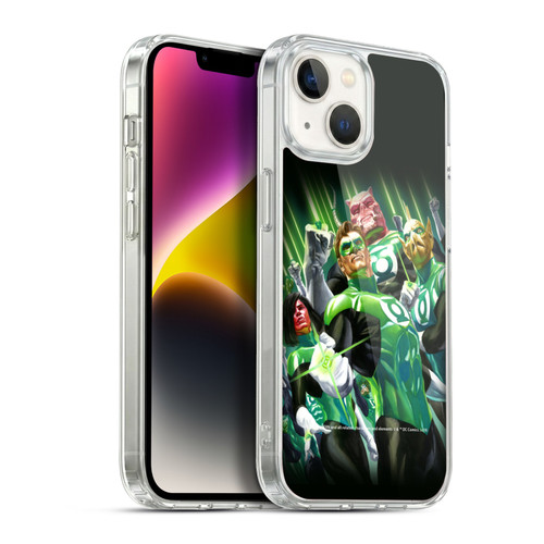 Green Lantern DC Comics Comic Book Covers Group Soft Gel Case for Apple iPhone 14