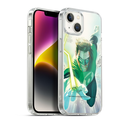 Green Lantern DC Comics Comic Book Covers Flight Soft Gel Case for Apple iPhone 14 Plus & MagSafe