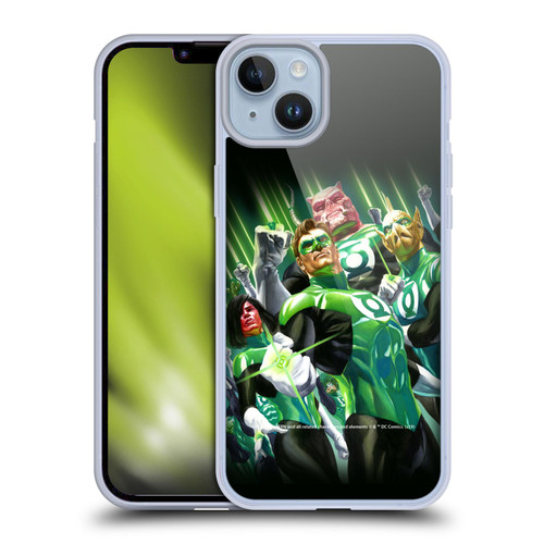 Green Lantern DC Comics Comic Book Covers Group Soft Gel Case for Apple iPhone 14 Plus