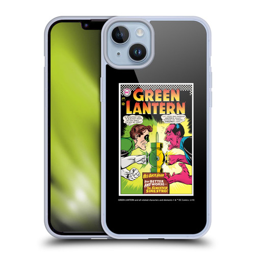 Green Lantern DC Comics Comic Book Covers Sinestro Soft Gel Case for Apple iPhone 14 Plus