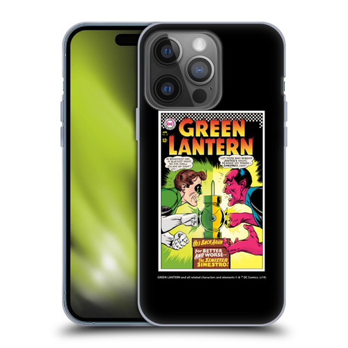 Green Lantern DC Comics Comic Book Covers Sinestro Soft Gel Case for Apple iPhone 14 Pro