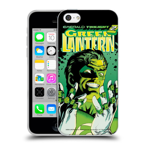 Green Lantern DC Comics Comic Book Covers Emerald Twilight Soft Gel Case for Apple iPhone 5c