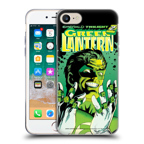 Green Lantern DC Comics Comic Book Covers Emerald Twilight Soft Gel Case for Apple iPhone 7 / 8 / SE 2020 & 2022