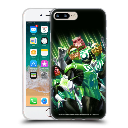 Green Lantern DC Comics Comic Book Covers Group Soft Gel Case for Apple iPhone 7 Plus / iPhone 8 Plus