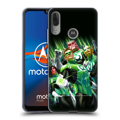 Green Lantern DC Comics Comic Book Covers Group Soft Gel Case for Motorola Moto E6 Plus
