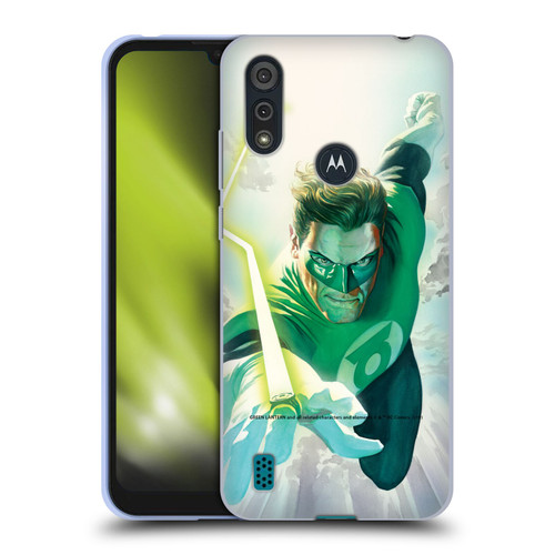Green Lantern DC Comics Comic Book Covers Flight Soft Gel Case for Motorola Moto E6s (2020)