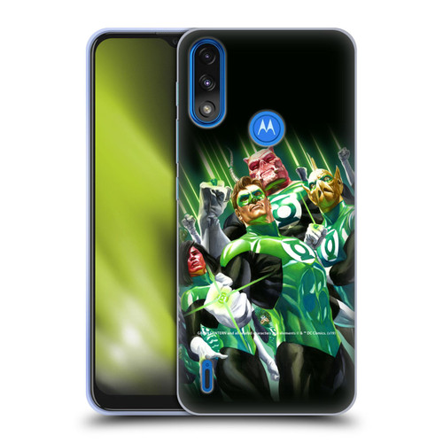 Green Lantern DC Comics Comic Book Covers Group Soft Gel Case for Motorola Moto E7 Power / Moto E7i Power