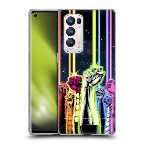 Green Lantern DC Comics Comic Book Covers Power Rings Soft Gel Case for OPPO Find X3 Neo / Reno5 Pro+ 5G