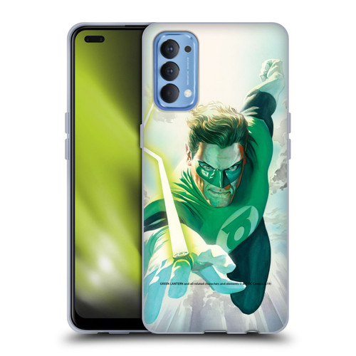 Green Lantern DC Comics Comic Book Covers Flight Soft Gel Case for OPPO Reno 4 5G