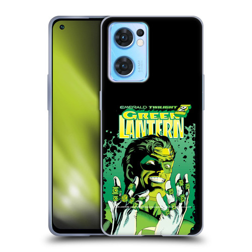 Green Lantern DC Comics Comic Book Covers Emerald Twilight Soft Gel Case for OPPO Reno7 5G / Find X5 Lite