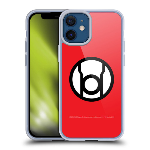 Green Lantern DC Comics Lantern Corps Red Soft Gel Case for Apple iPhone 12 Mini