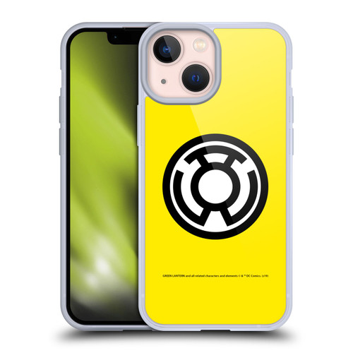 Green Lantern DC Comics Lantern Corps Sinestro Soft Gel Case for Apple iPhone 13 Mini