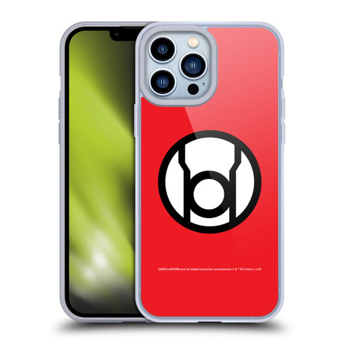 Green Lantern DC Comics Lantern Corps Red Soft Gel Case for Apple iPhone 13 Pro Max
